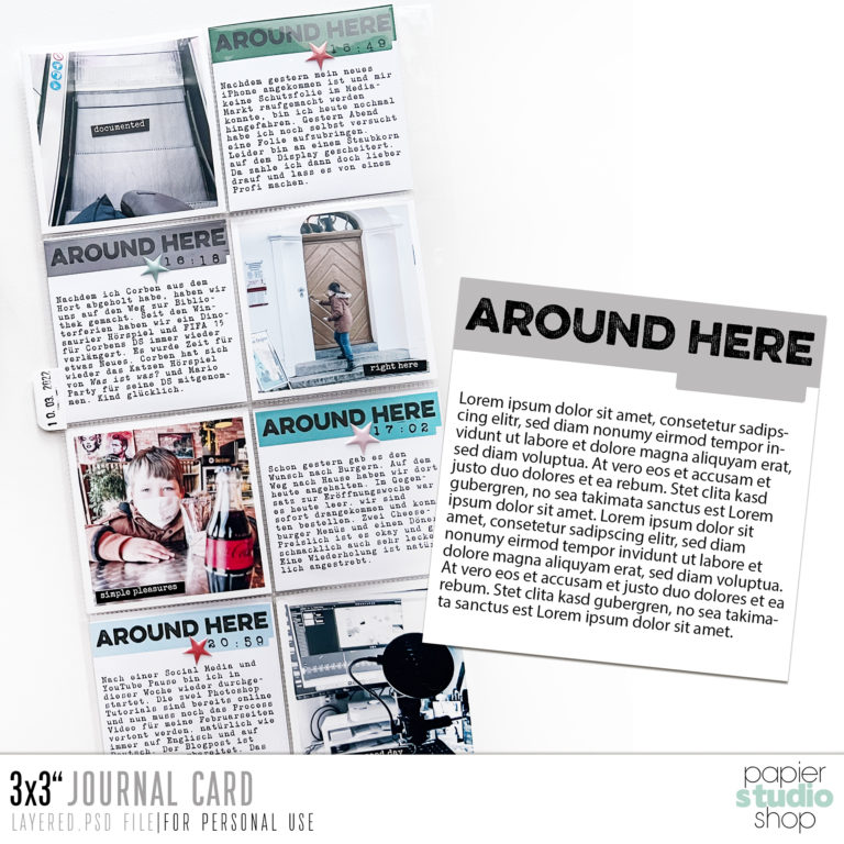 3&times;3 Layered Journal Card