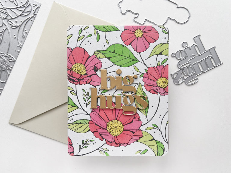 Cards  | Floral Backgrounds with big titles